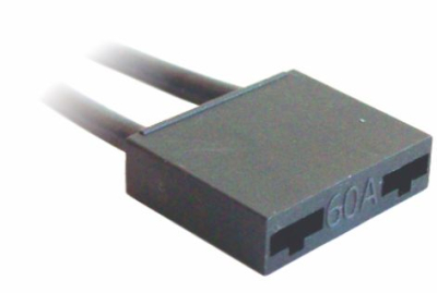 1055_E Ficha Portafusible aéreo maxi economico Cable 4 mm.